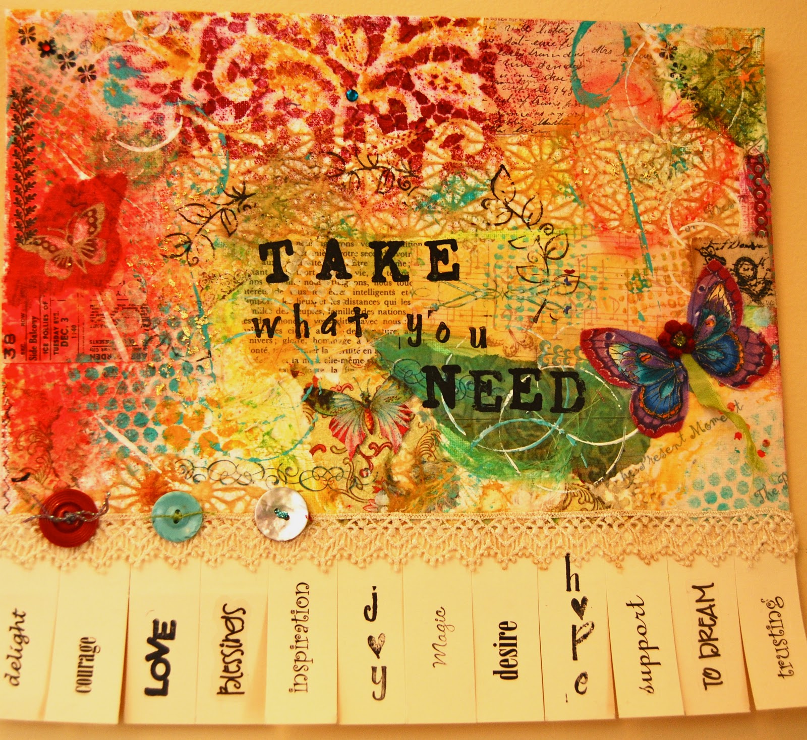 'Take what you need' poster